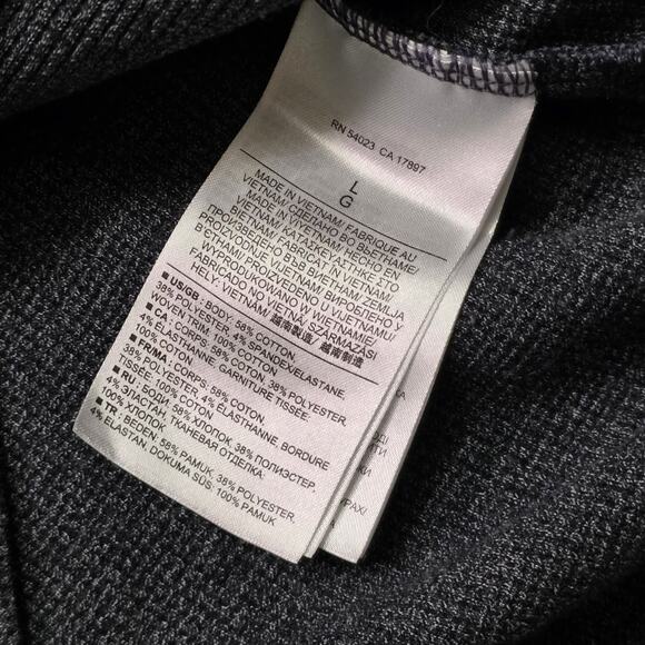 Banana Republic Pullover Men’s Large Gray Snap Button Casual - Picture 3 of 7